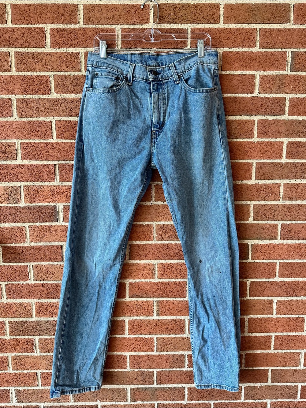 Levi's Men's Light Blue Slim Straight Denim Jeans, 33x34